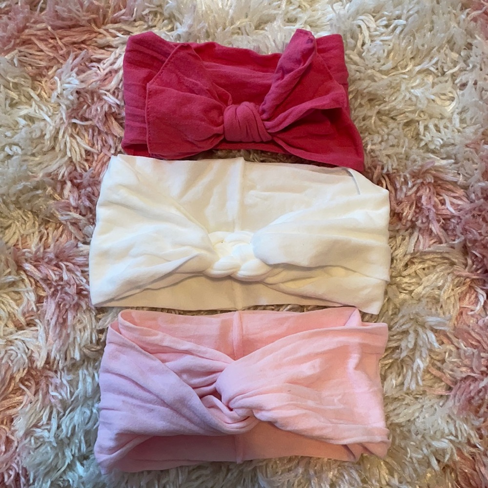 Baby bling bows pink